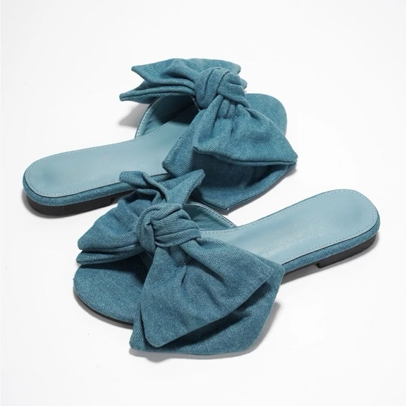 Daisy Dukes Denim Sandals - Picture 2 of 2